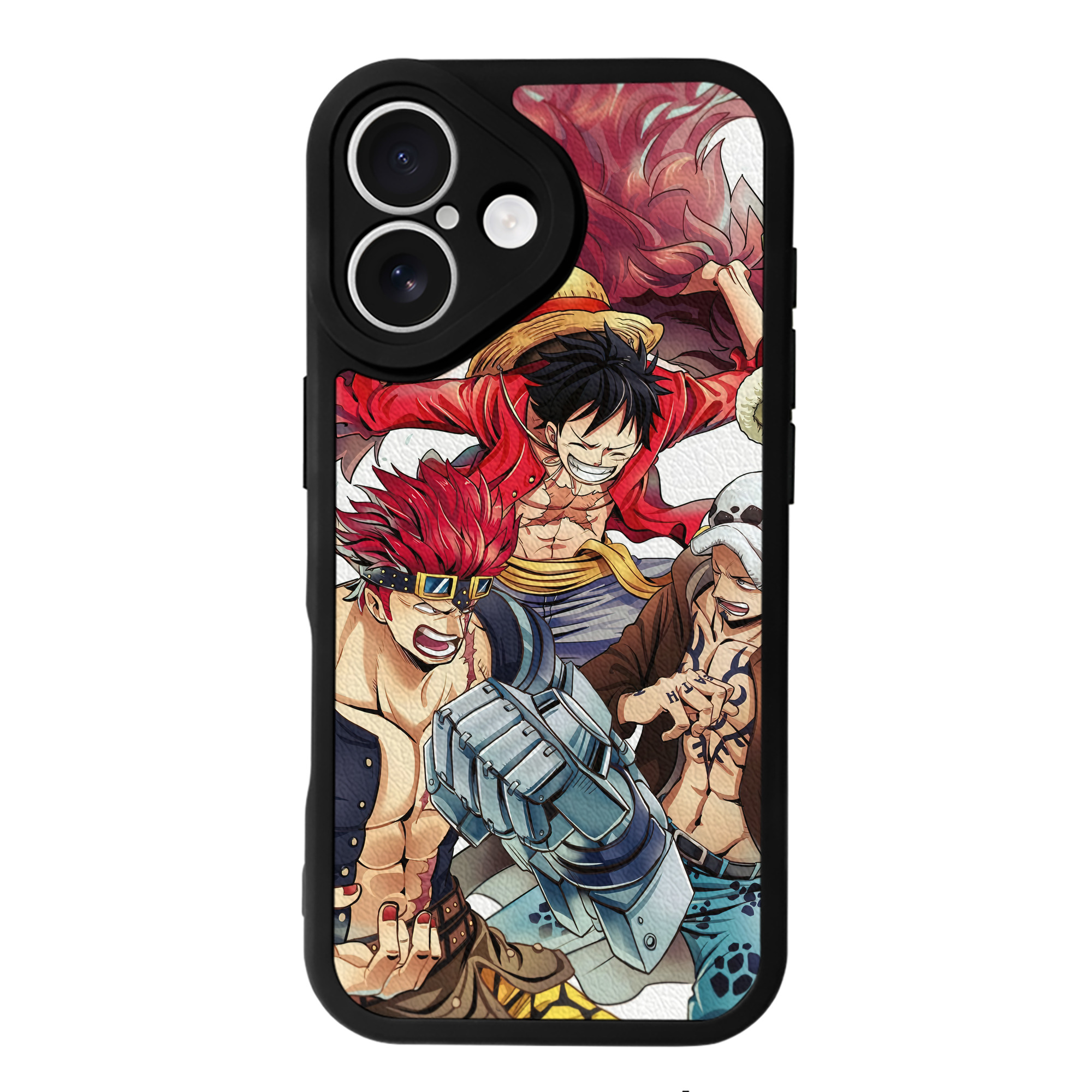 （画像用） ワンピース ONE PIECE 【iPhone 16シリーズ対応】シリコンスマホケース（レザー調） 材質：シリコン